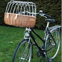 Maxi Hunde Fahrradkorb mit Schutzgitter